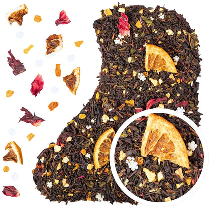 Zimowa magia 50 g - herbata czarna świąteczna z pomarańczą hibiskus śnieżynki