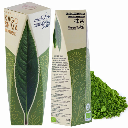 Matcha japońska Kagoshima ceremonialna 30 g Green Touch certyfikowana BIO