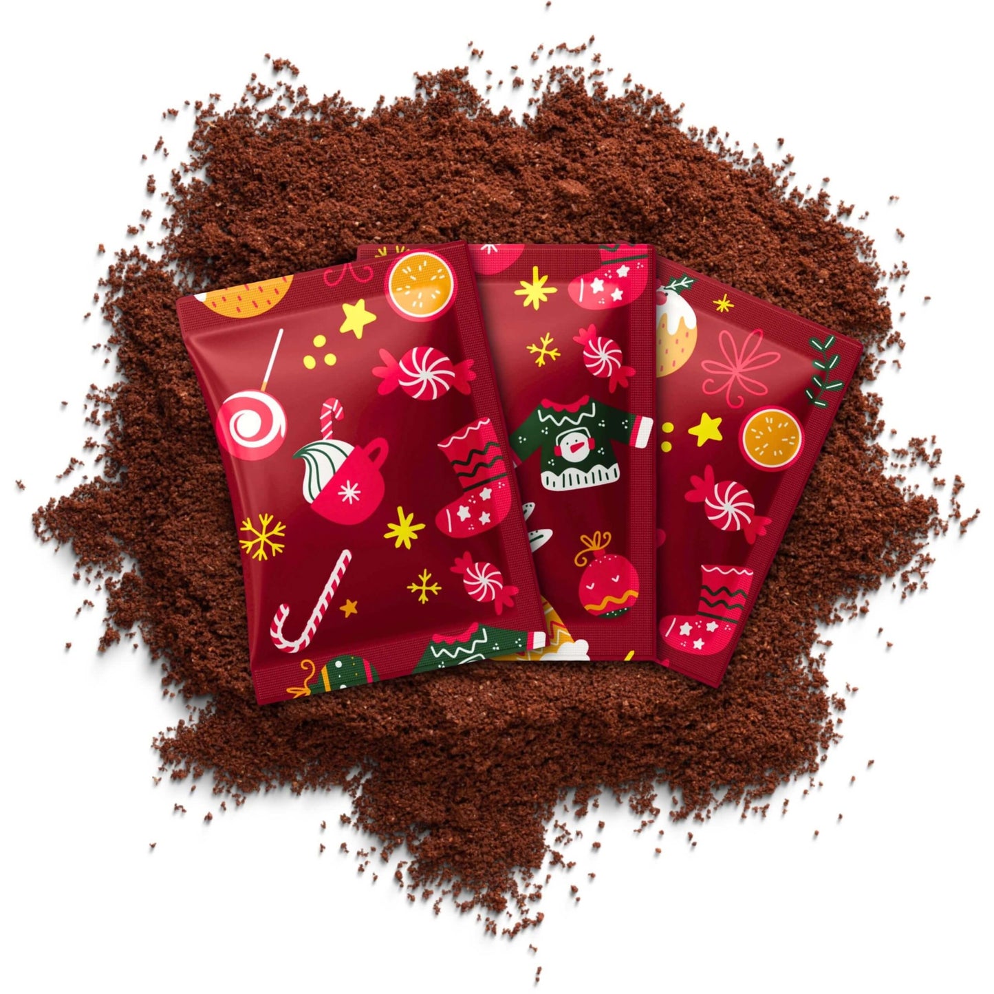 Kalendarz adwentowy z kawą mieloną arabica choinka prezent Green Touch